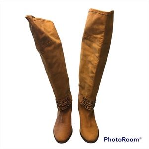 Women’s Smoken Leather Boots Size 10